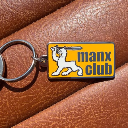 Quality Manx Club Enamel key Chain