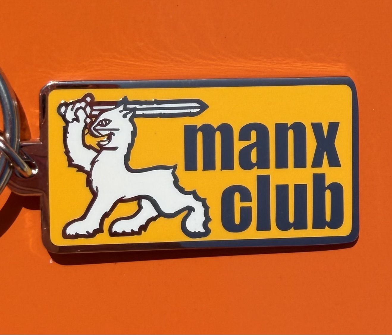 Quality Manx Club Enamel key Chain - Image 2